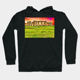 Aesthetic Stonehenge Graphic Wiltshire England World Heritage Site Hoodie